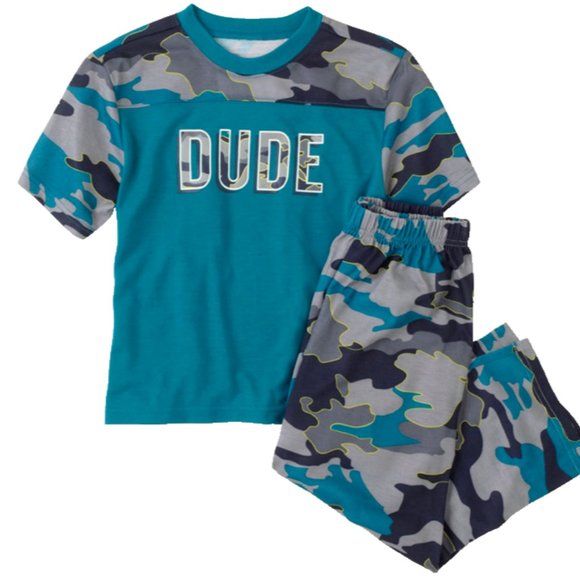 The Children's Place Boys 2-PC DUDE CAMO Pajama Set Flame Resistant Slee… - Picture 1 of 4